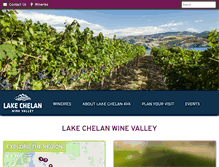 Tablet Screenshot of lakechelanwinevalley.com